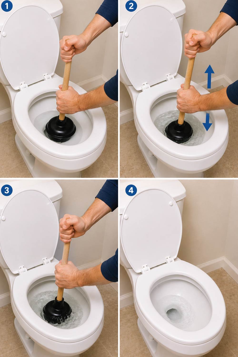 Clearing a Clogged Toilet