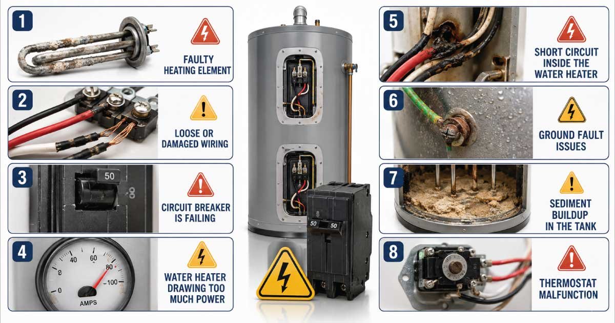 Common Reasons a Water Heater Circuit Breaker Keeps Tripping