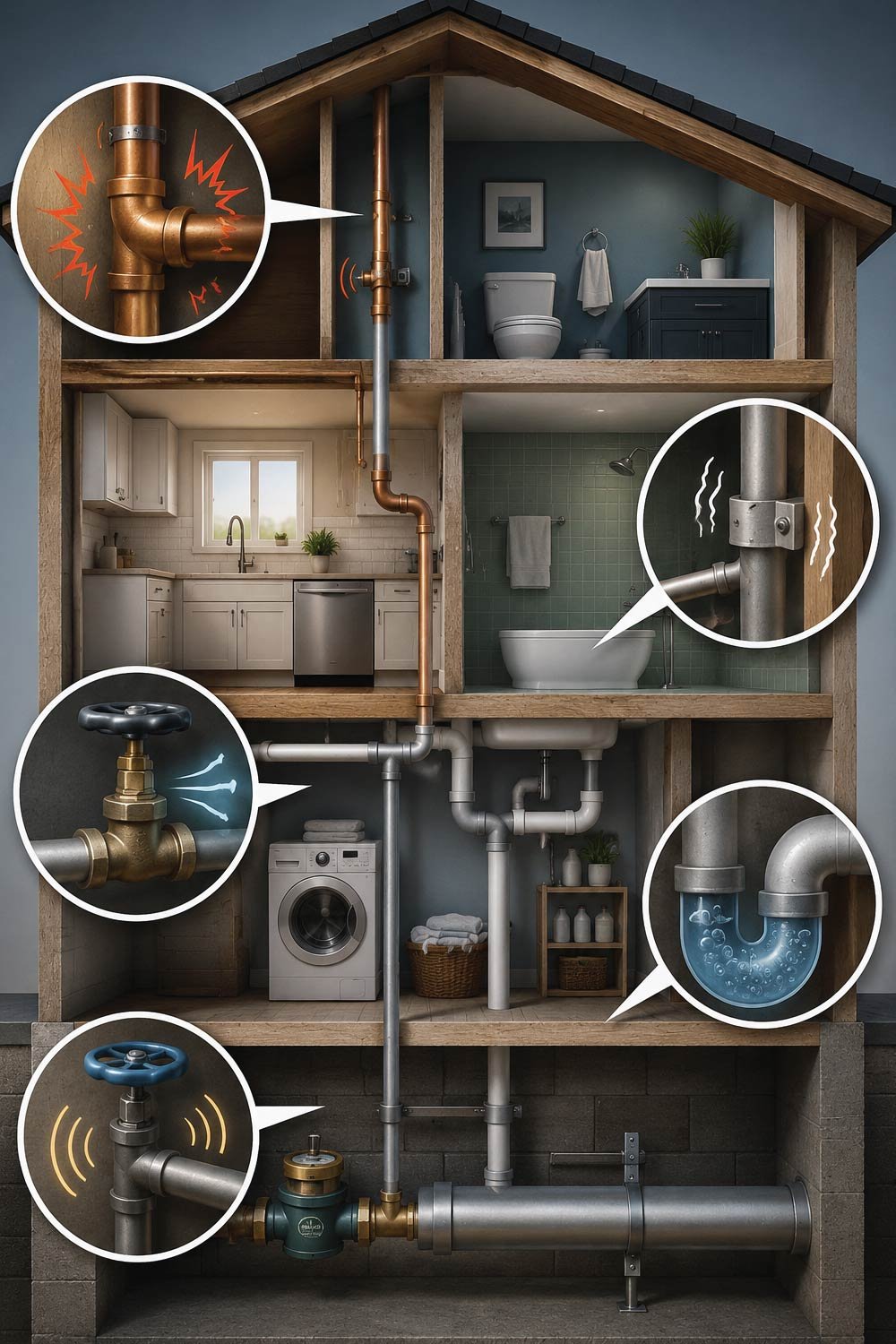 Common Types of Noisy Pipes and What They Mean