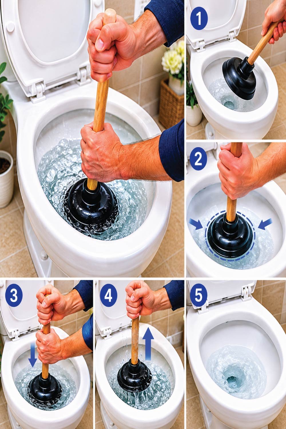 Fixing a Clogged Toilet at Home