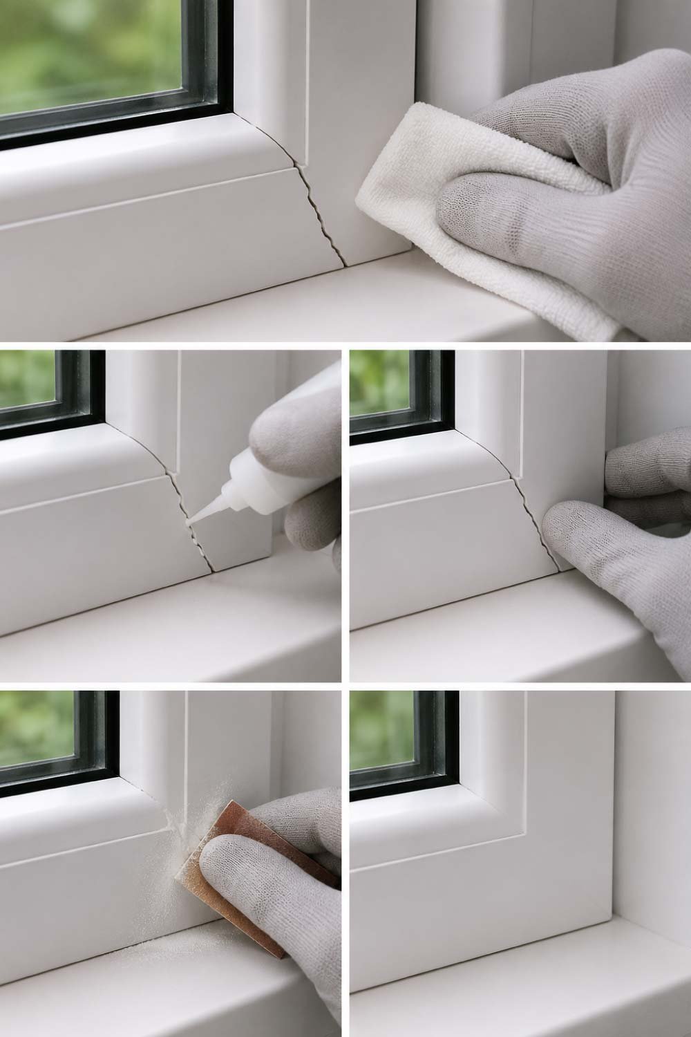 Fixing a uPVC Window Frame Crack