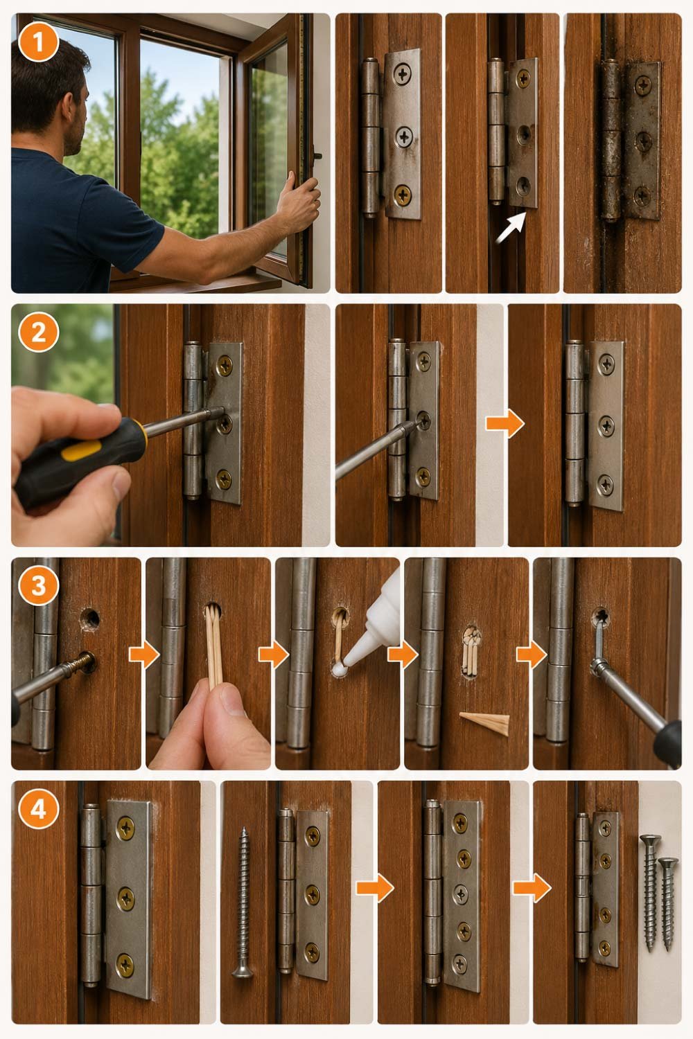 Guide to Tighten Loose Window Hinges