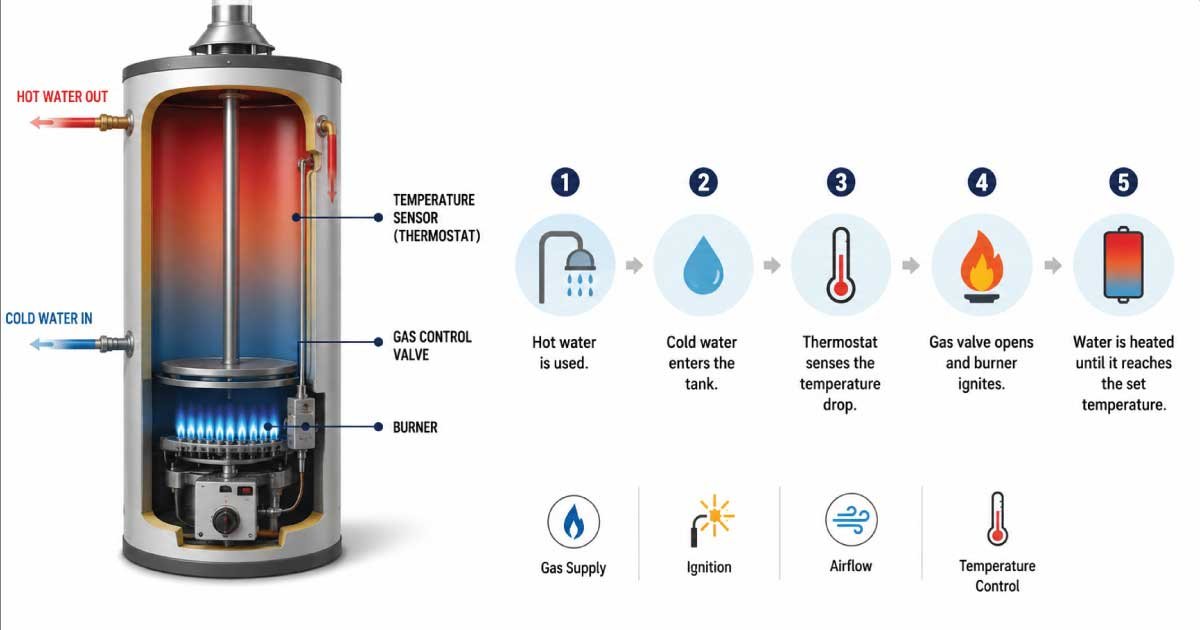 How a Gas Water Heater Works