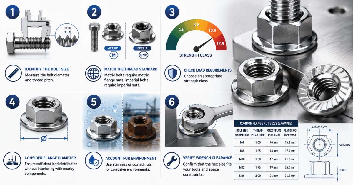 How to Choose the Right Flange Nut Size