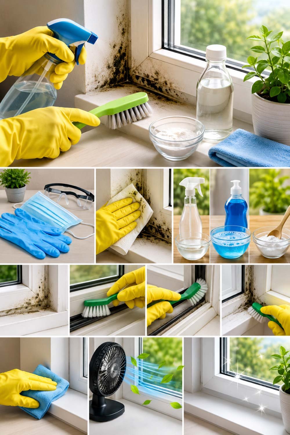 How to Clean Mold Around Windows Safely