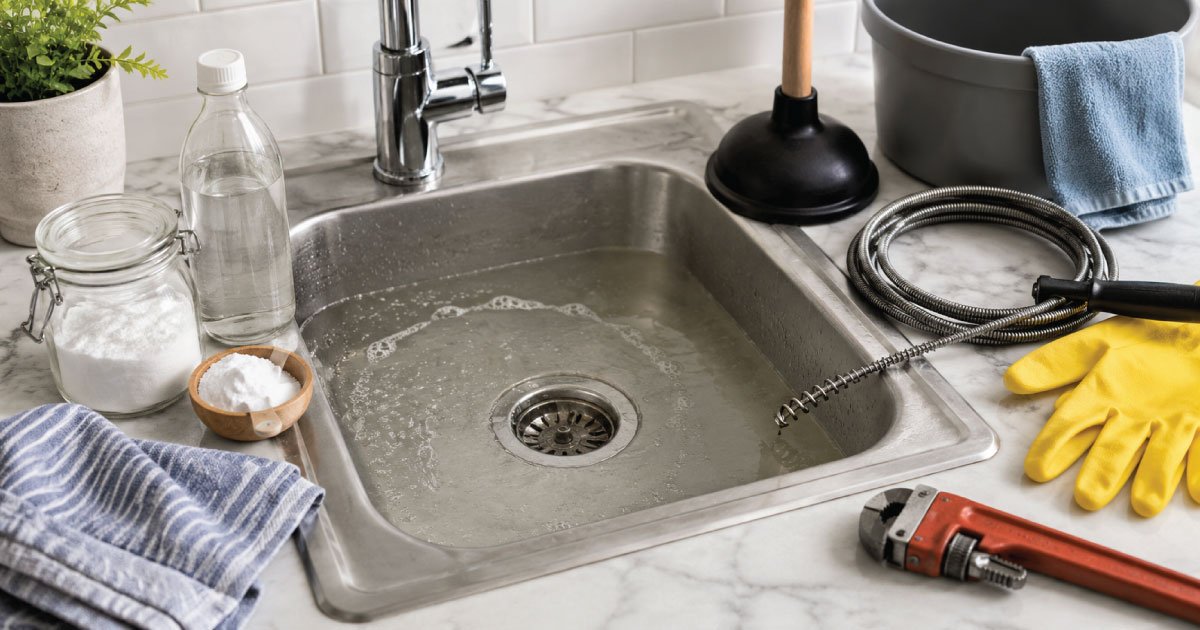 How to Fix a Clogged Drain at Home (Step-by-Step DIY Guide)