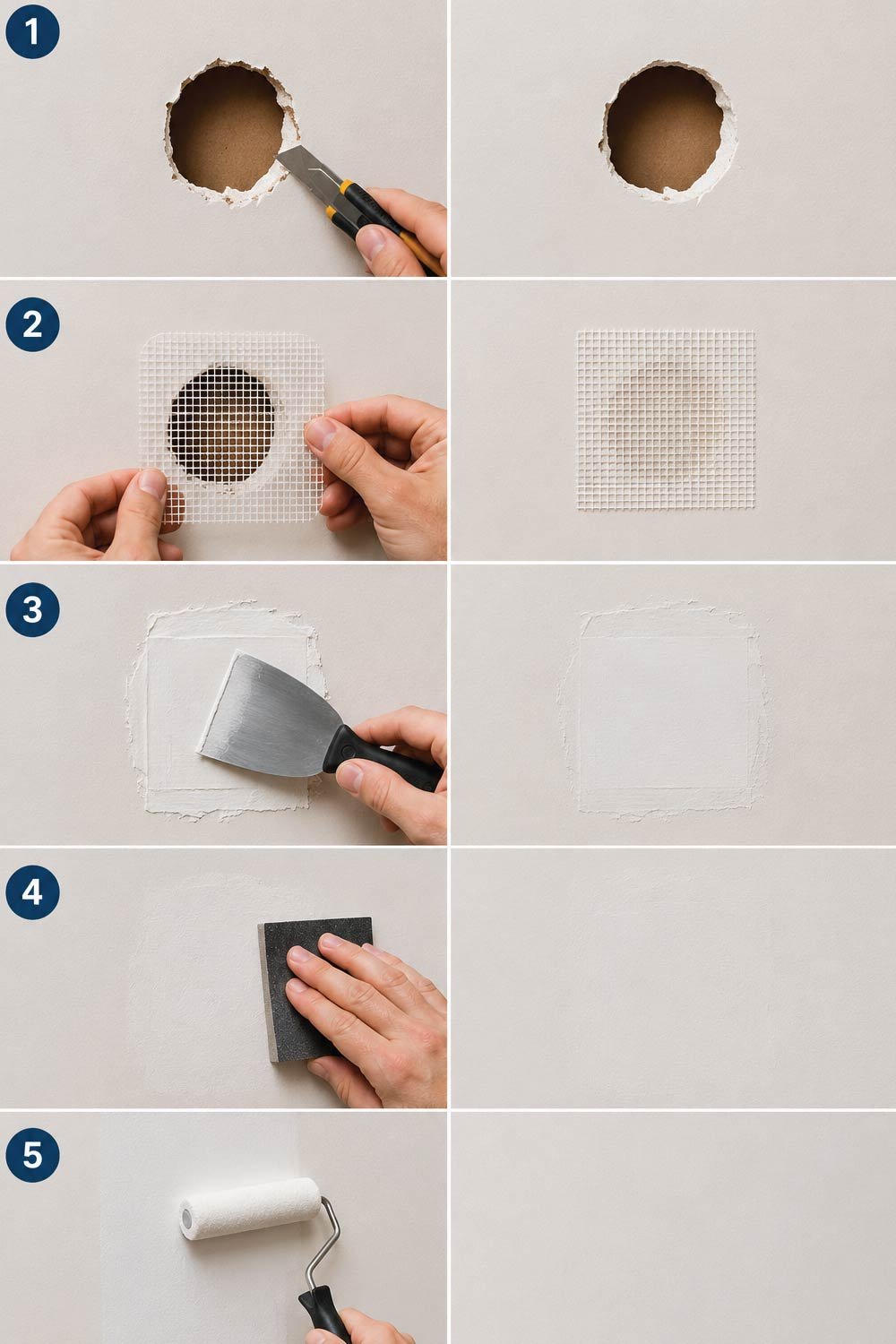 How to Patch Medium-Sized Holes (Up to 6 Inches)