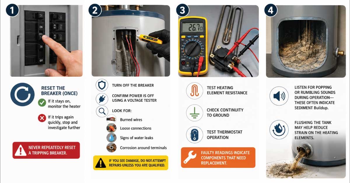 How to Troubleshoot a Tripping Water Heater Breaker