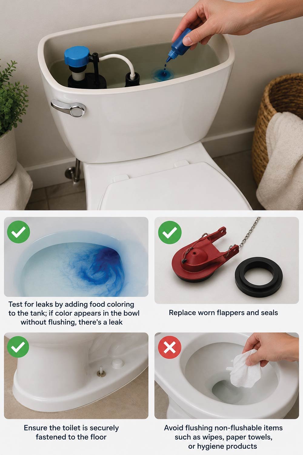 Inspect and Maintain Toilets