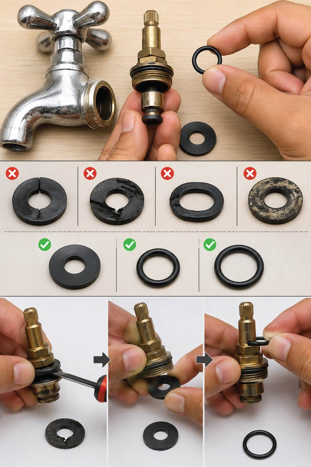 Inspect the Washer and O-Ring
