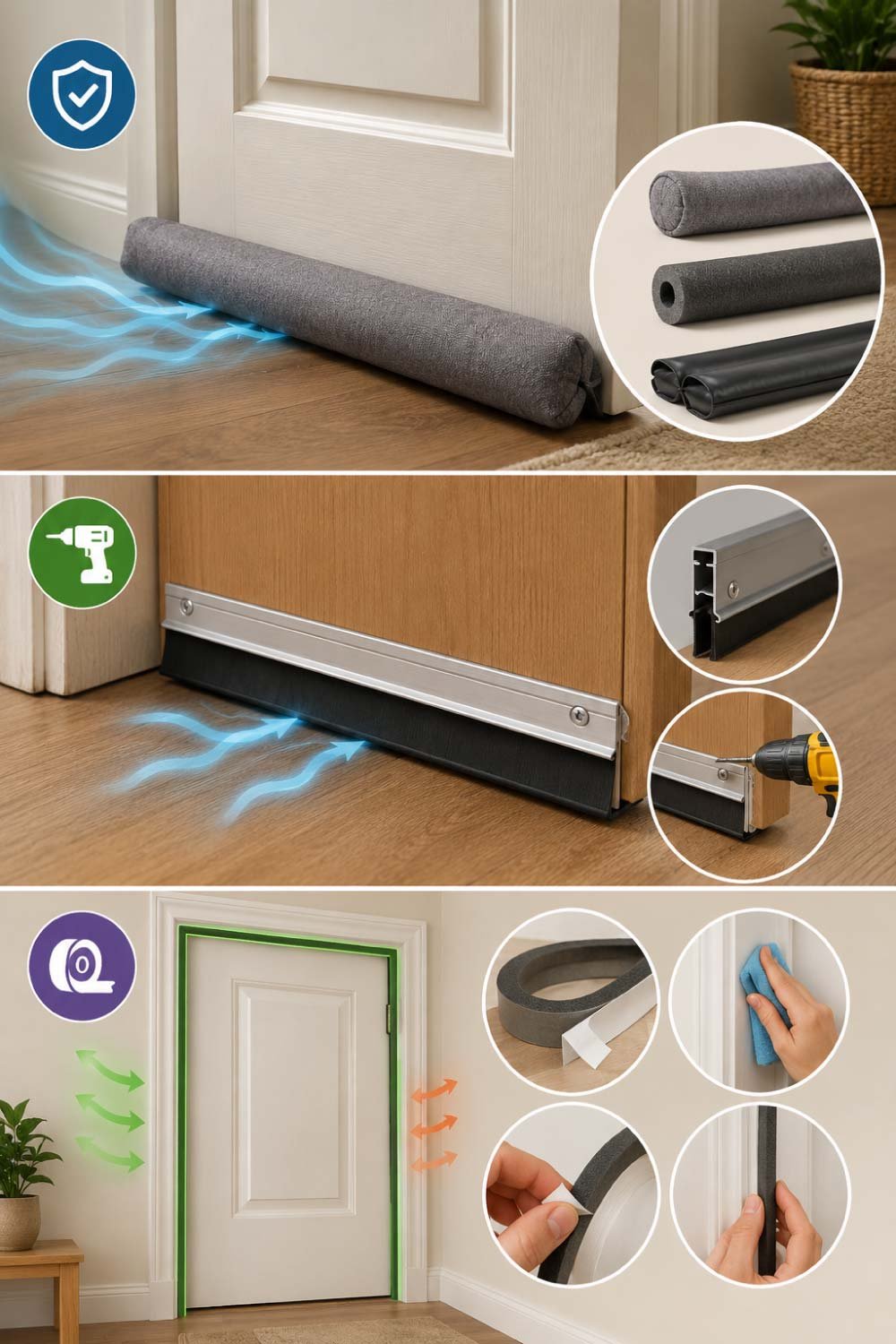 Instant Fixes to Stop Air Draft Under Door