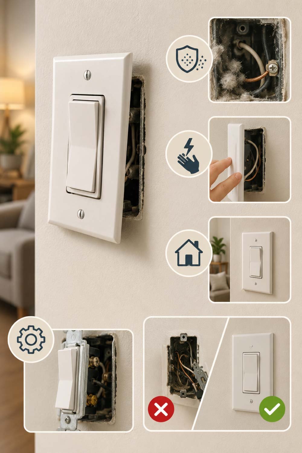 Is a Loose Light Switch Plate Dangerous