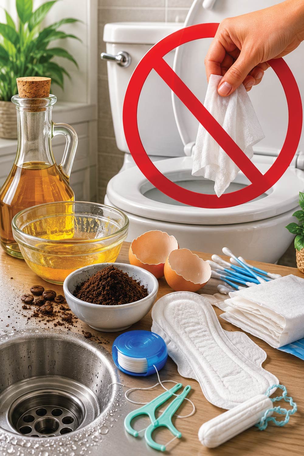 Know What Not to Flush or Drain