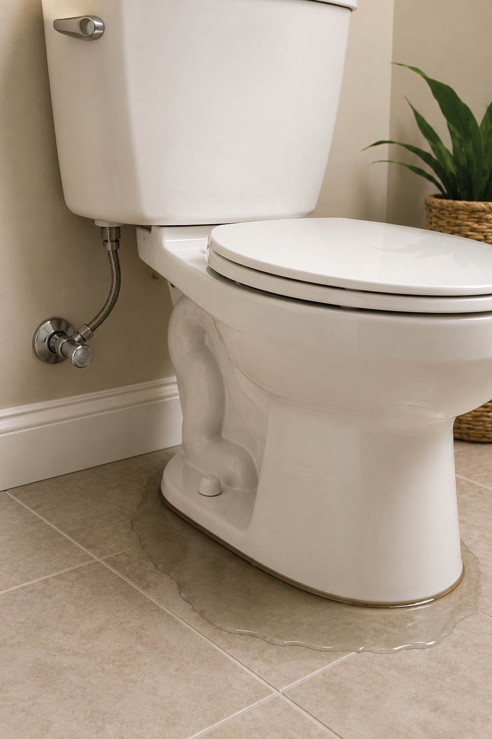 Leaking Toilet Base