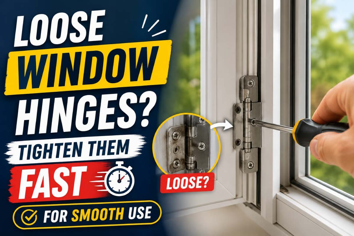 Loose Window Hinges Tighten Them Fast for Smooth Use