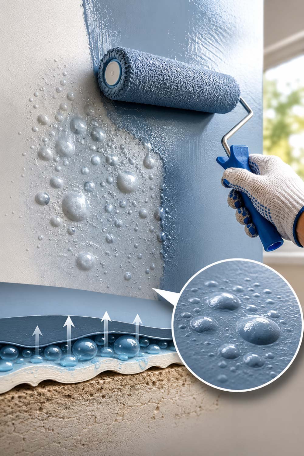 Painting Over Damp Paint