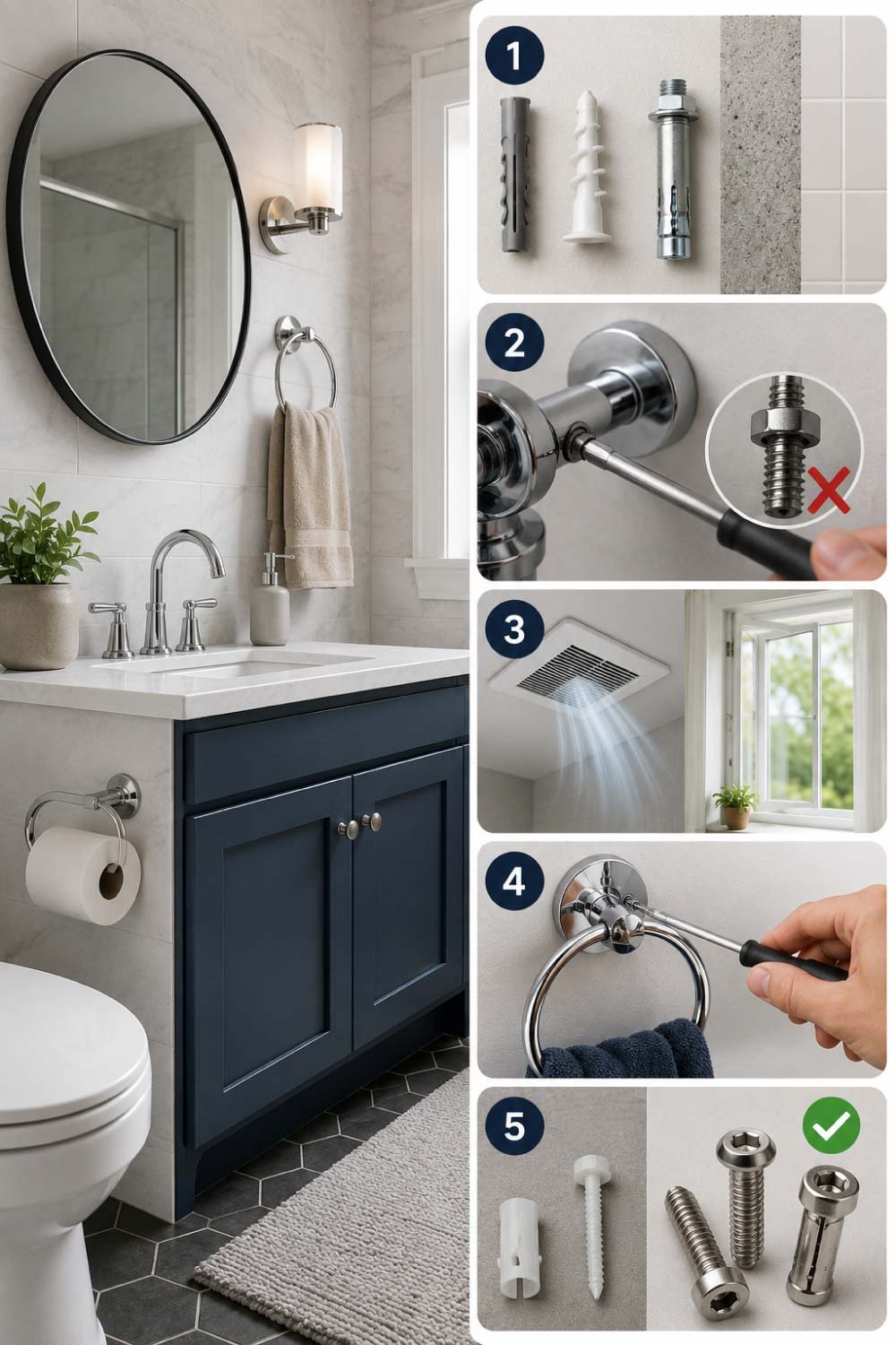 Preventing Bathroom Fixtures from Loosening Again