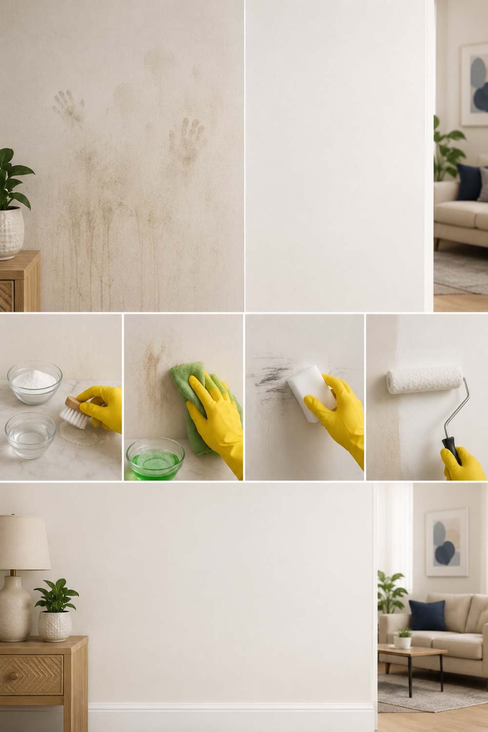 Remove Wall Stains Quickly and Safely
