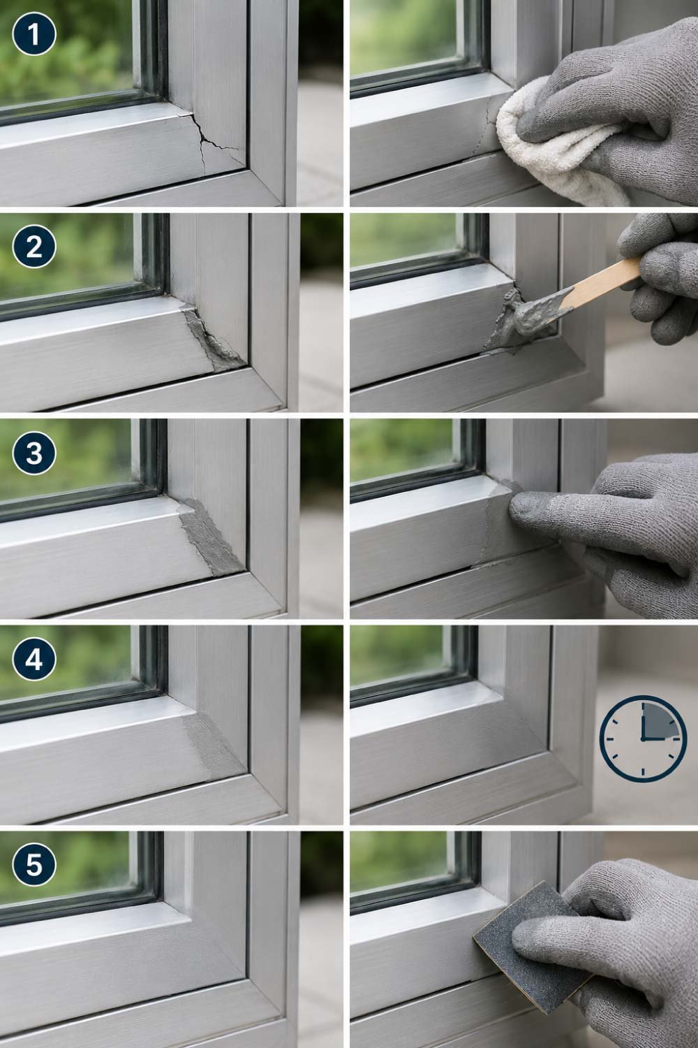 Repairing Aluminum Window Frames
