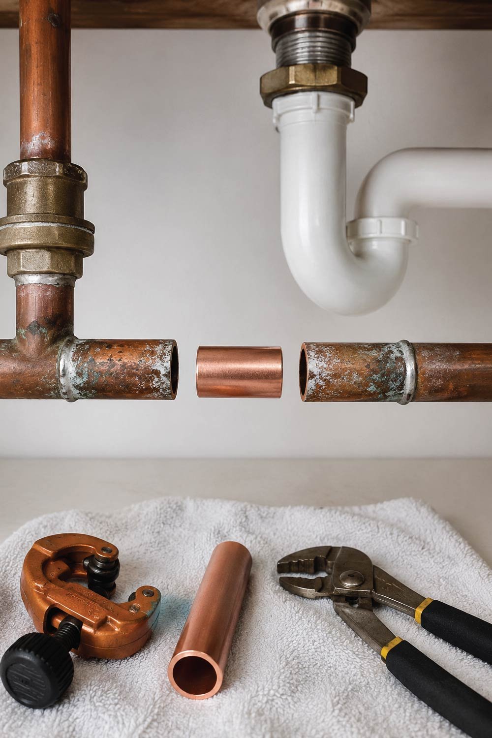 Replace a Damaged Pipe Section