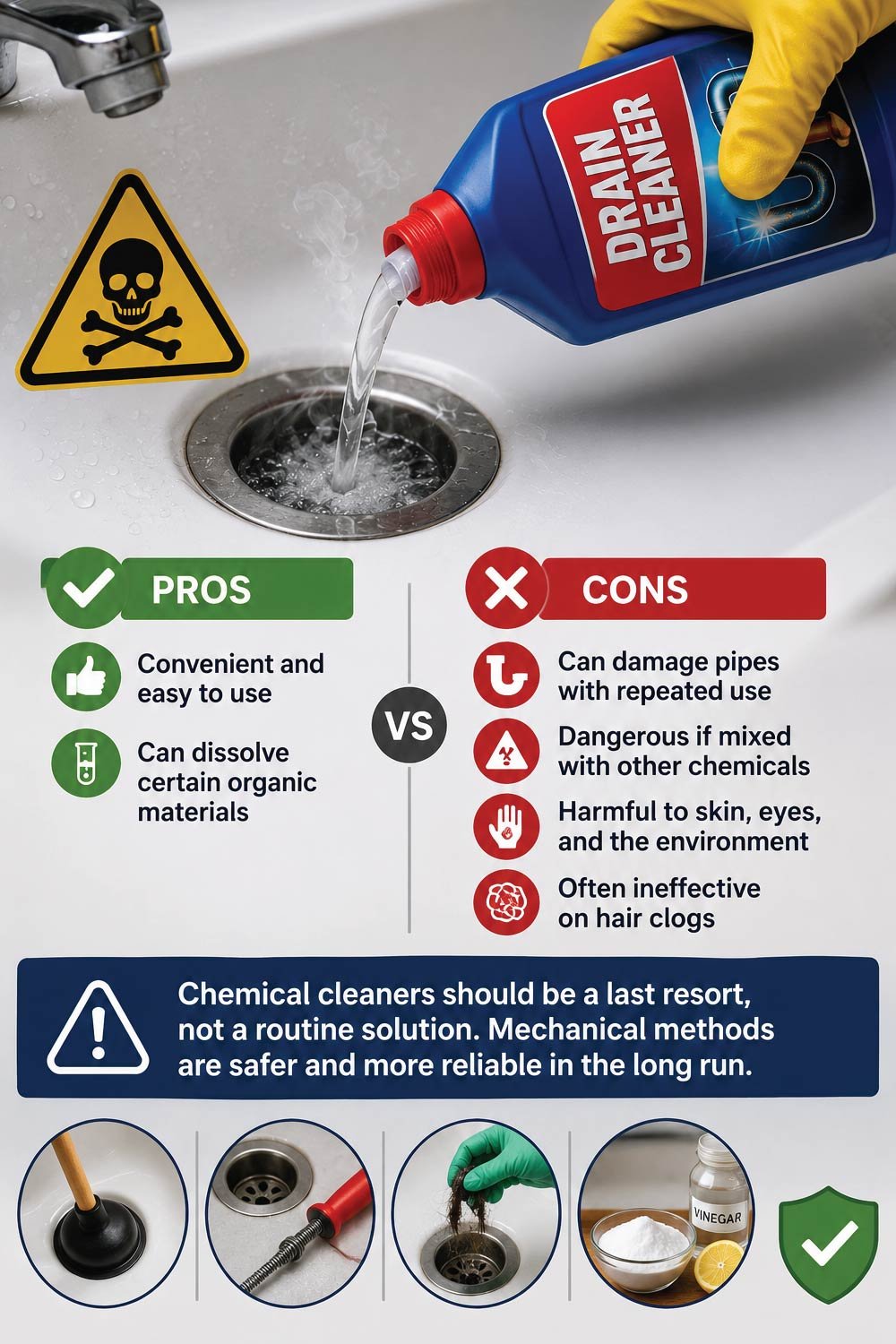 Should You Use Chemical Drain Cleaners