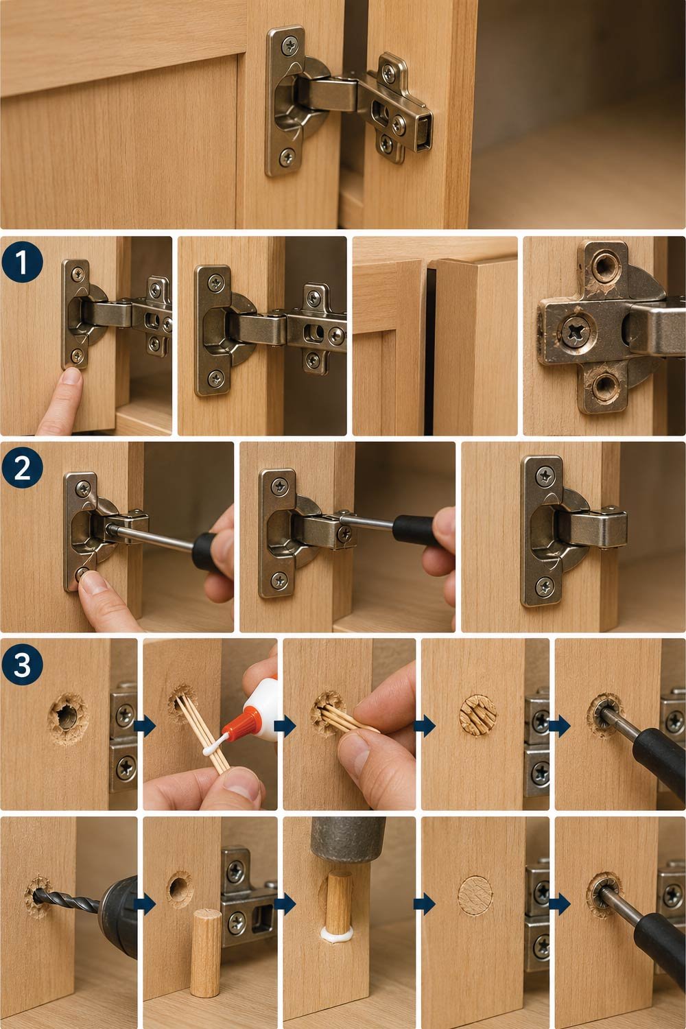 Step-by-Step Guide to Fix Cabinet Door Hinges