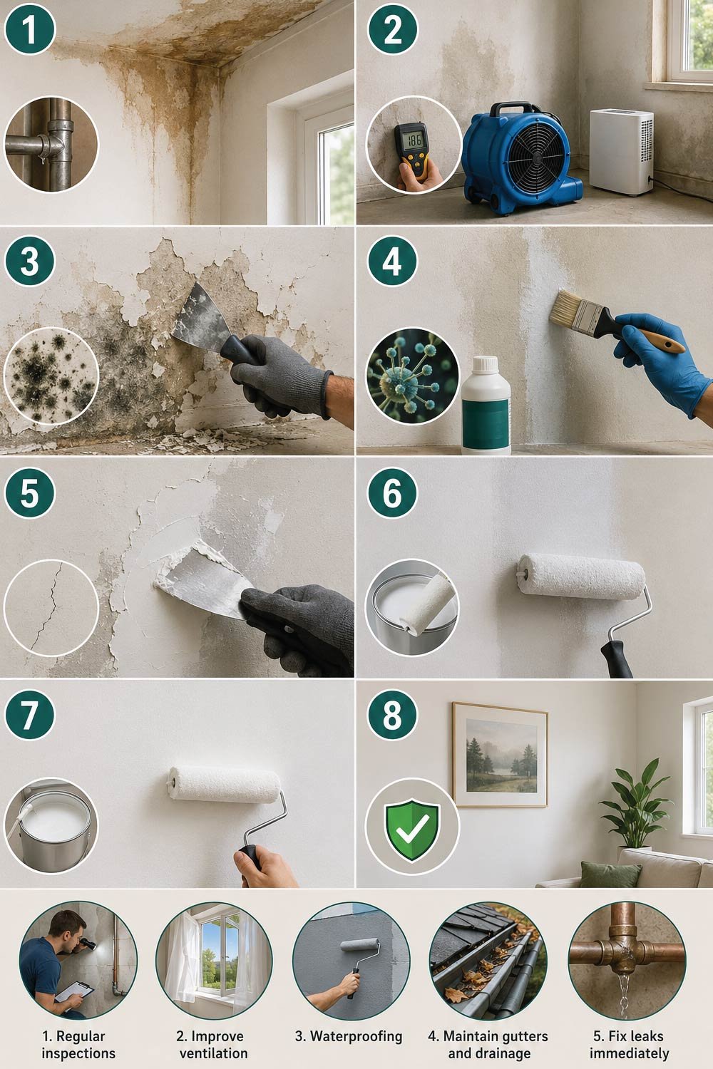 Step-by-Step Guide to Repair Water-Damaged Walls