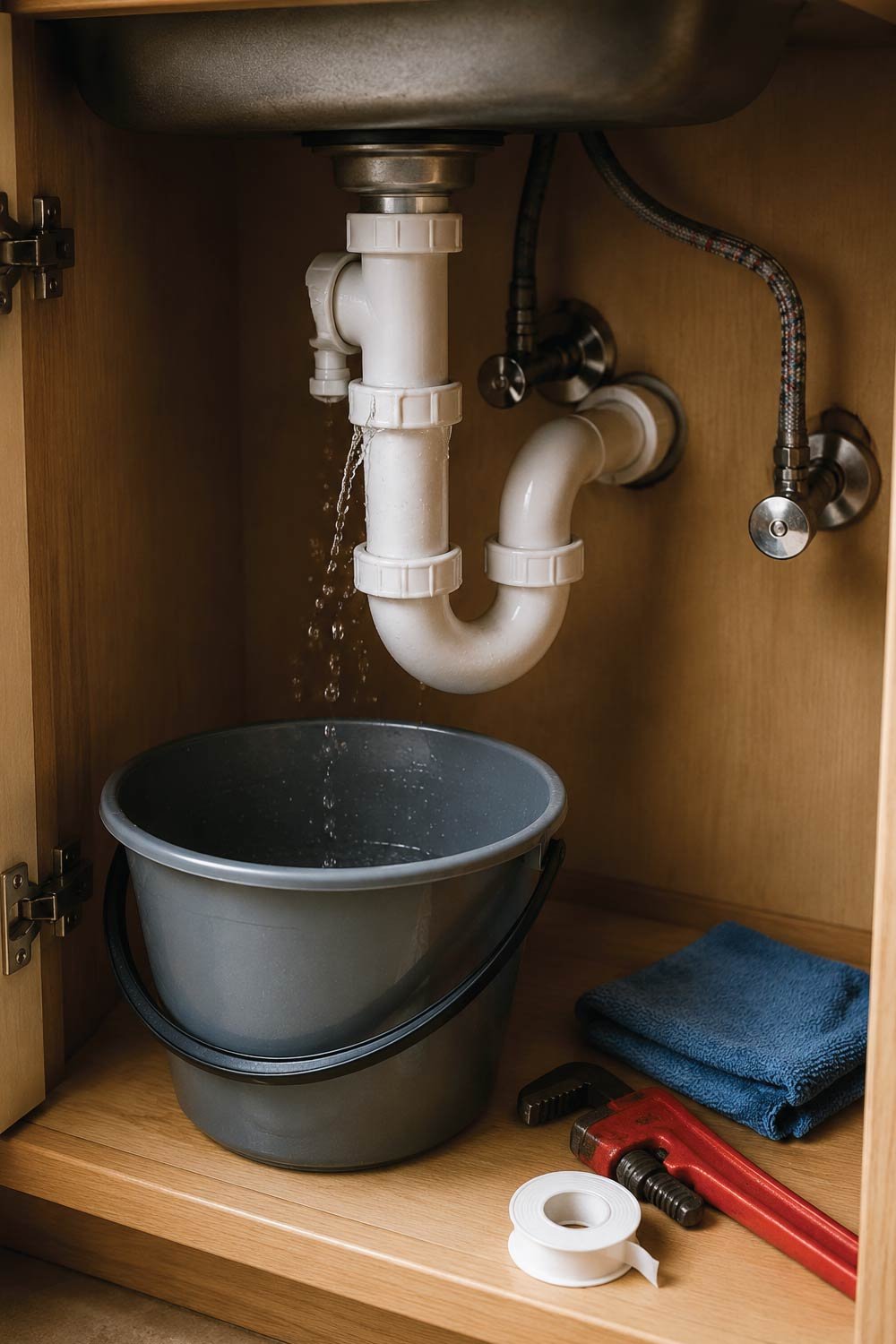 Stopping Leaks Under the Sink