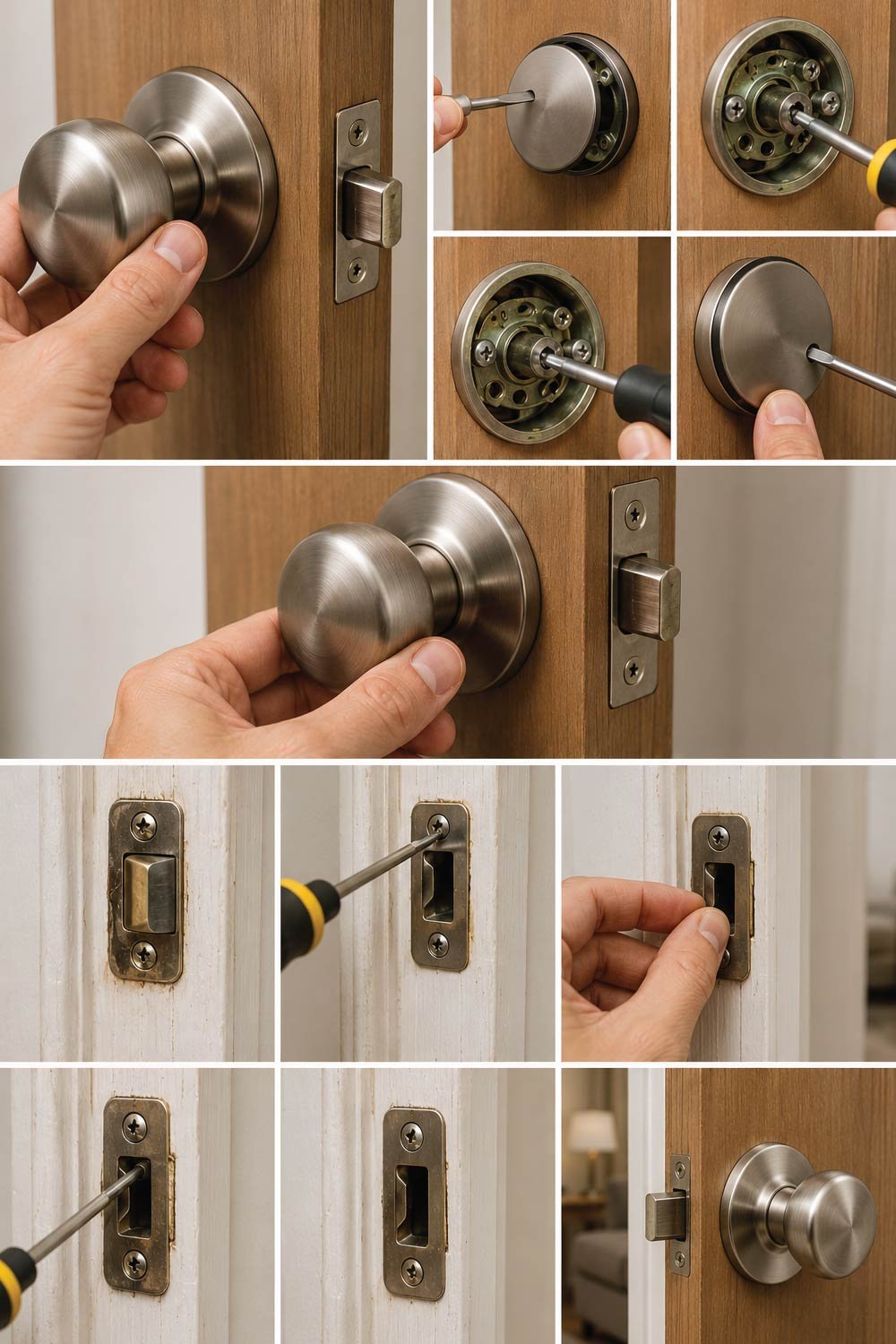 Tighten the Lock Cylinder or Handle Assembly
