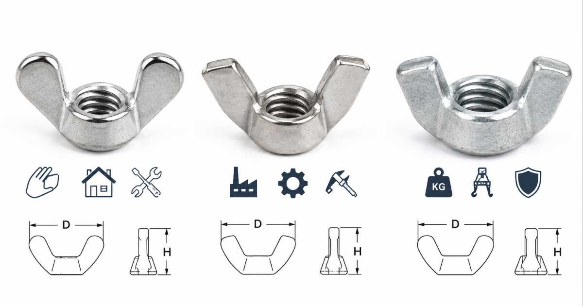 Types of Wing Nuts by Design