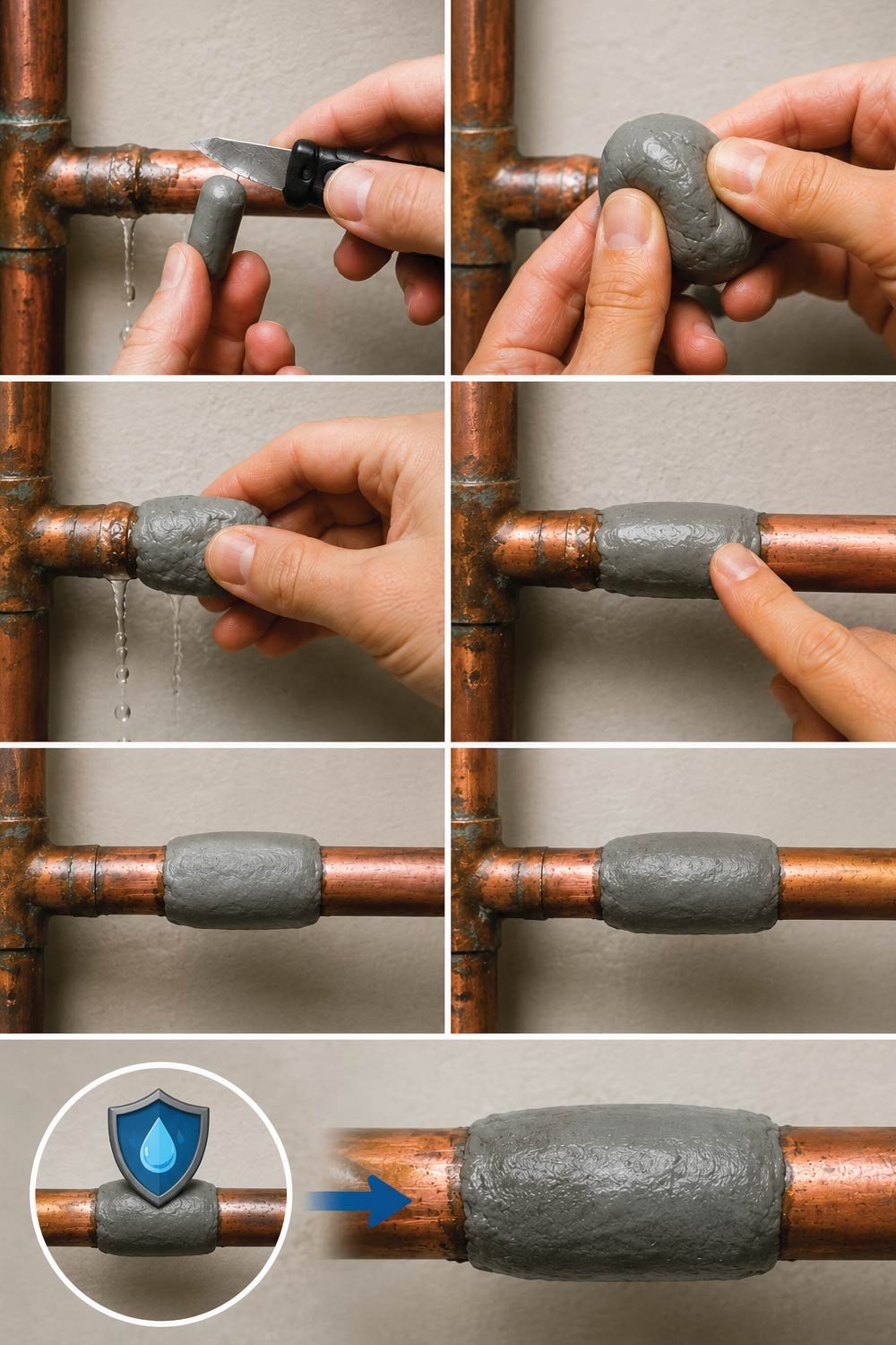 Use Epoxy Putty (Semi-Permanent Fix)