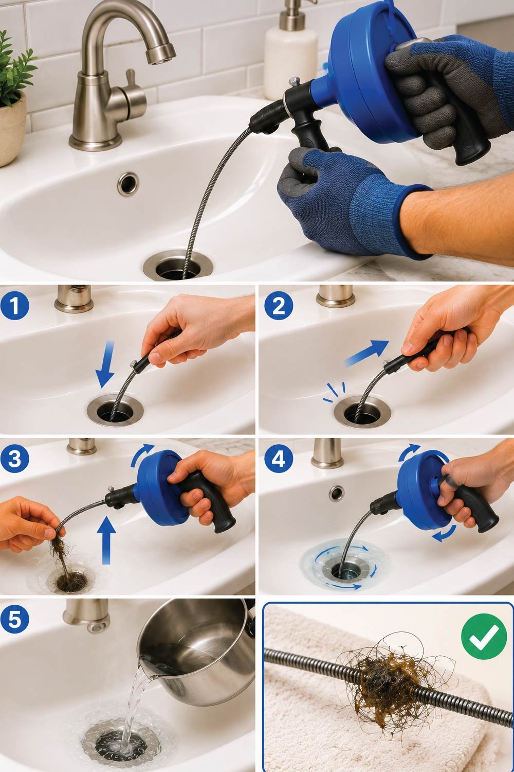 Use a Drain Snake or Wire
