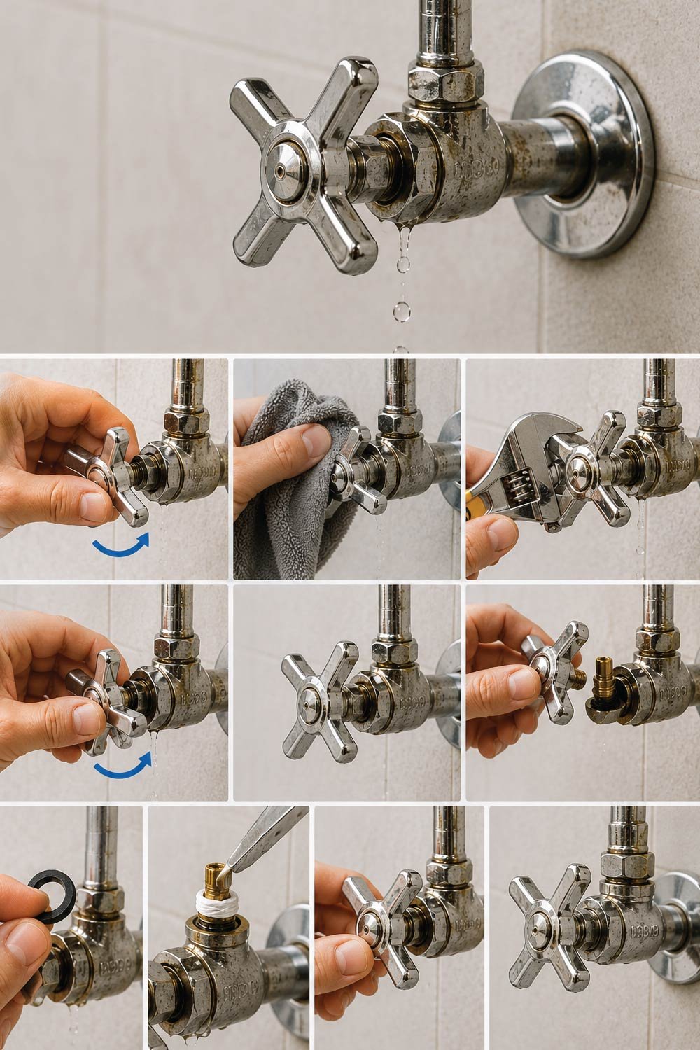 Water Valve Is Leaking From the Handle