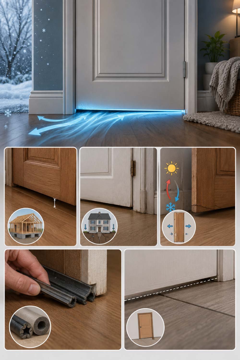 Why Air Drafts Under Doors Happen