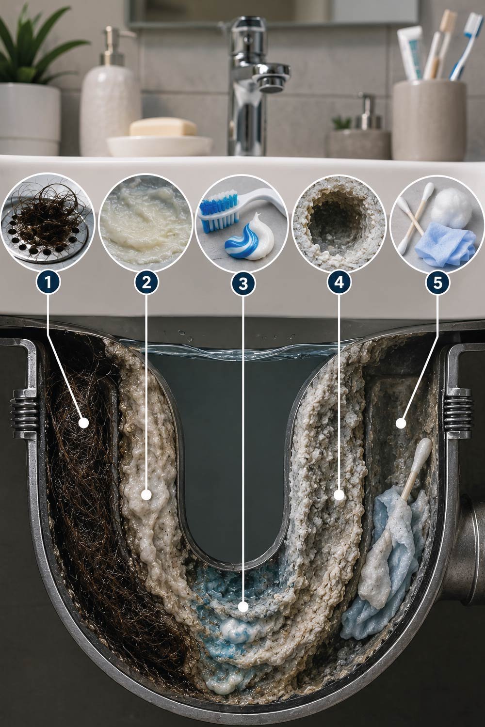 Why Bathroom Drains Get Clogged