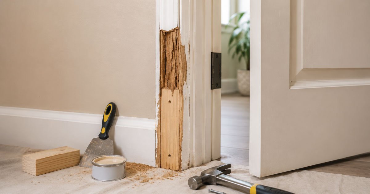 how to repair door frame