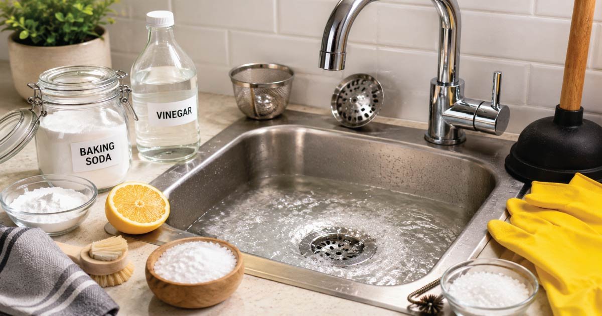 kitchen drain cleaning hacks