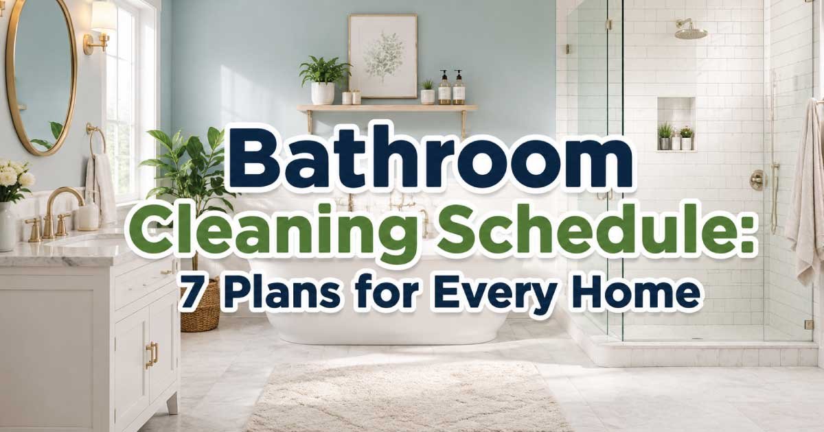Bathroom Cleaning Schedule: 7 Plans for Every Home