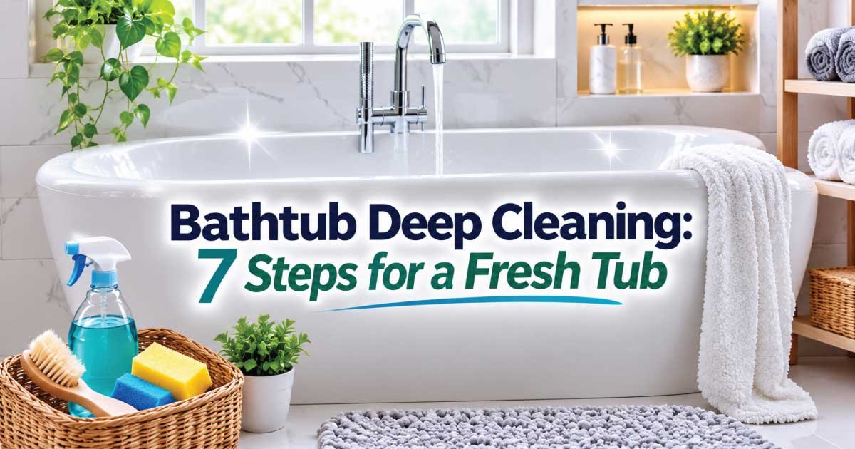 Bathtub Deep Cleaning: 7 Steps for a Fresh Tub