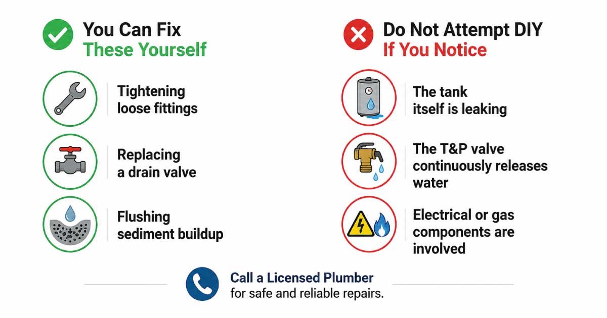 Can You Fix a Water Heater Dripping Water Yourself