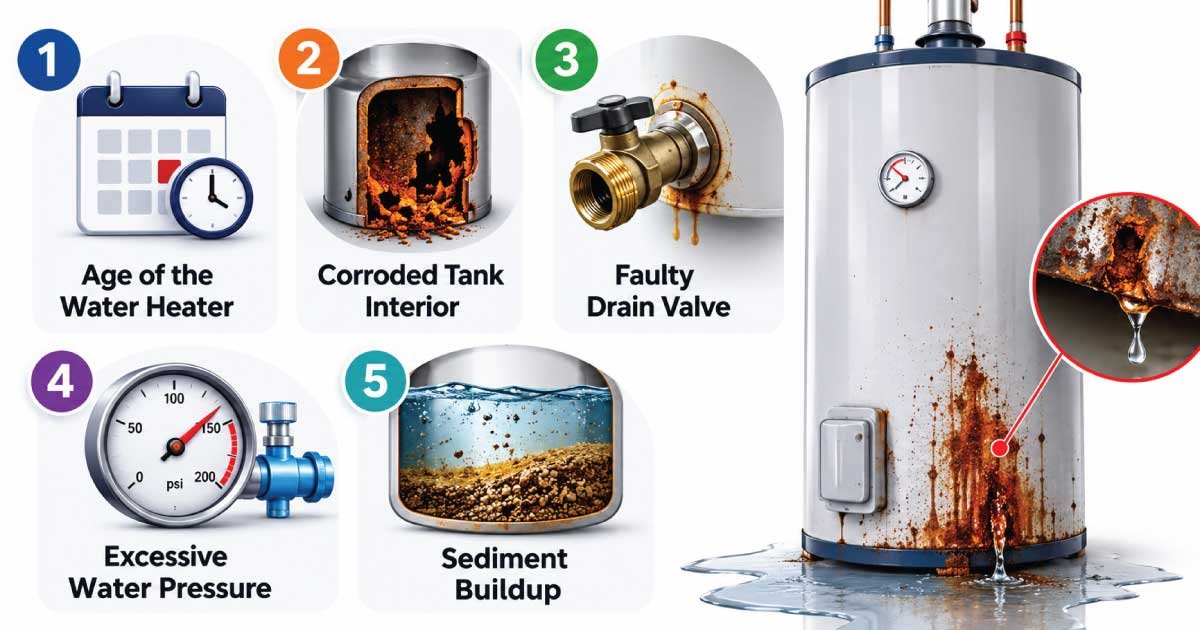 Common Causes of Rust and Water Heater Leaks