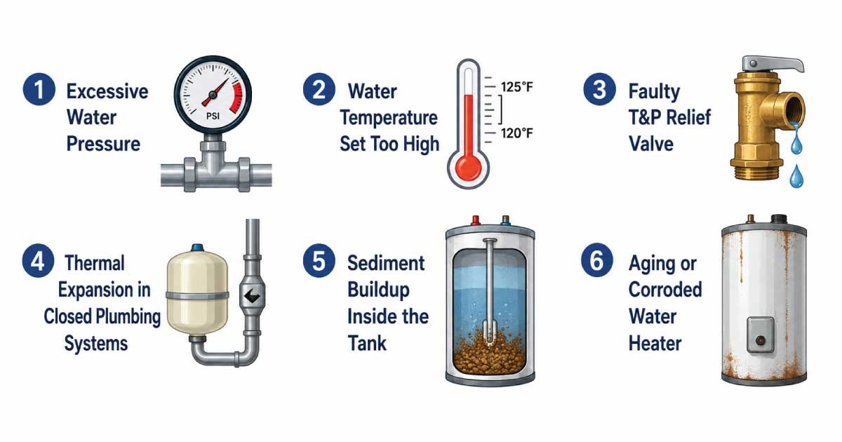 Common Causes of Water Heater Overflow Leaking