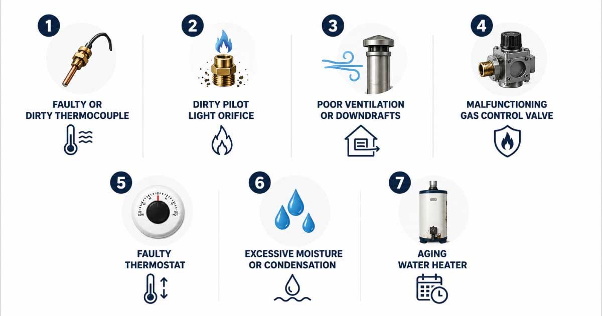 Common Reasons Your Water Heater Pilot Light Keeps Going Out