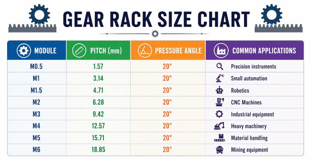 Gear Rack Sizing