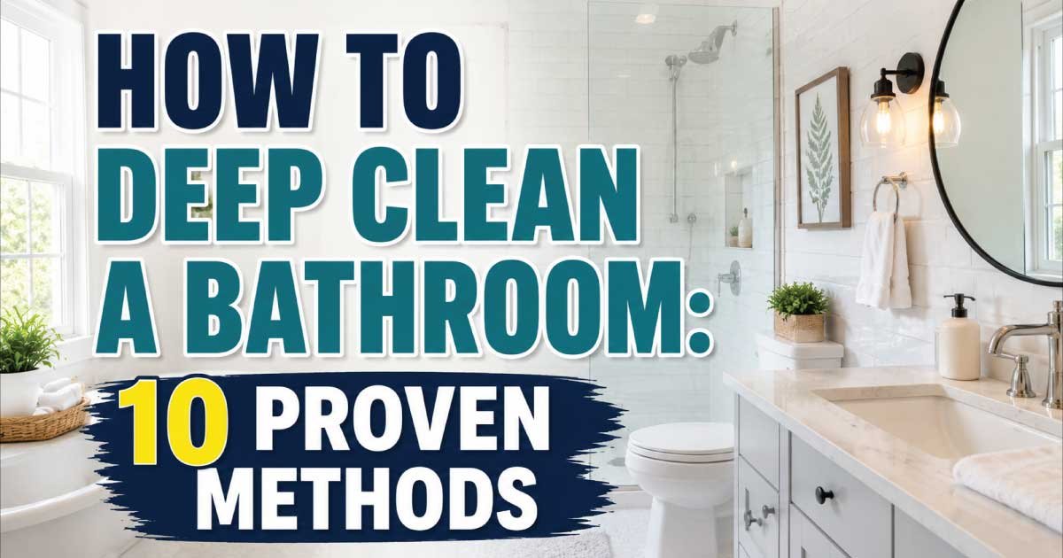 How to Deep Clean a Bathroom: 10 Proven Methods