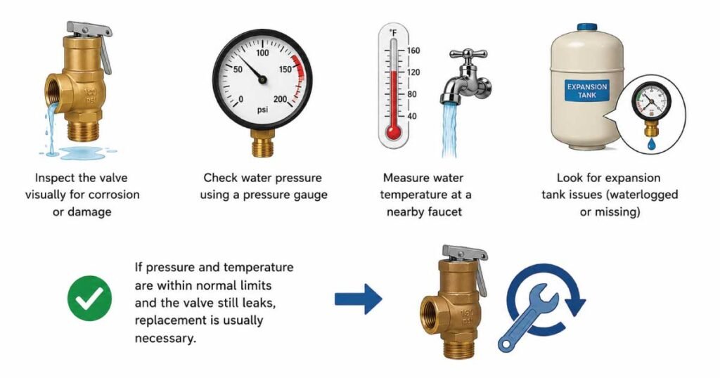 How to Diagnose a Leaking Pressure Relief Valve