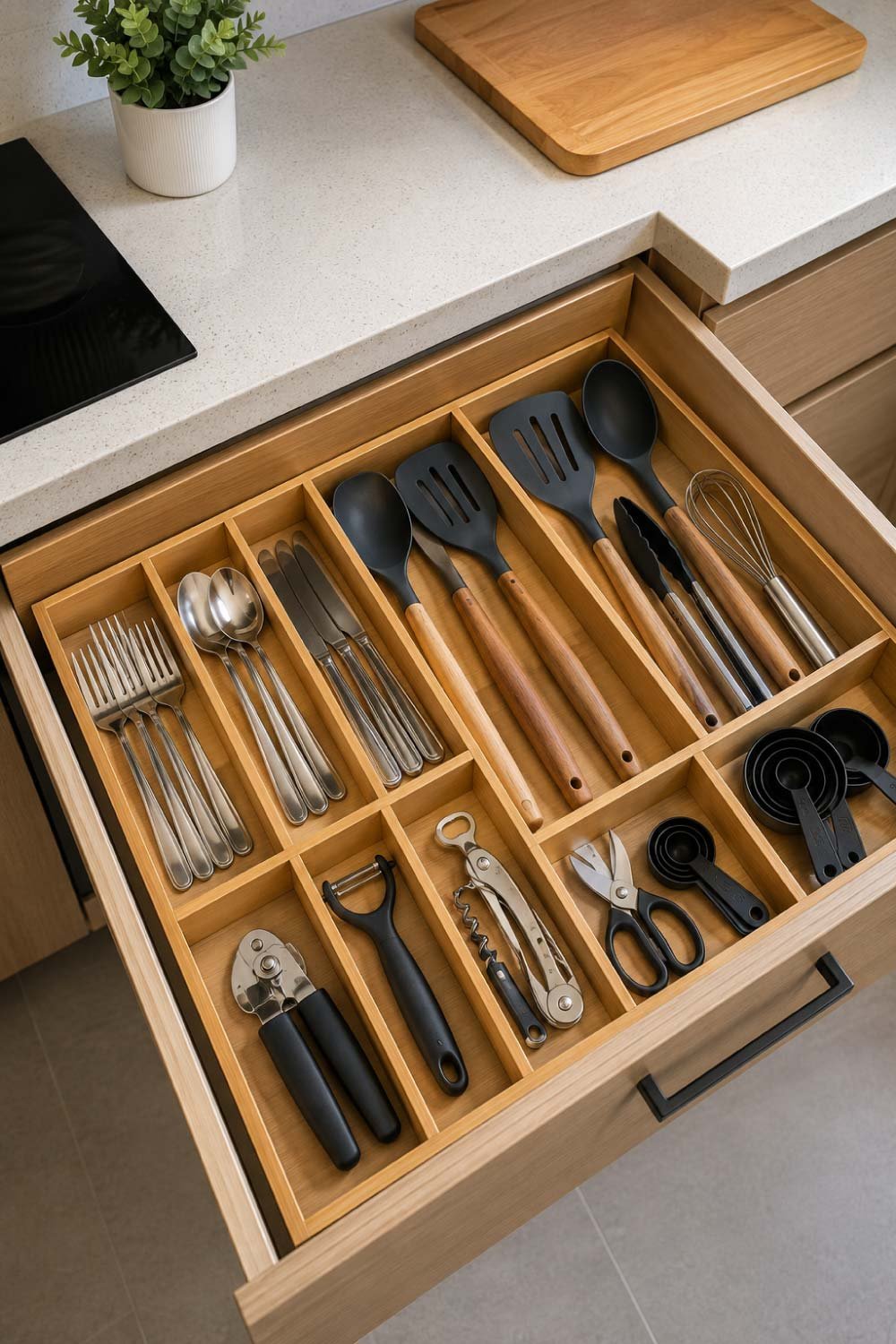 Organize Drawers with Simple Dividers