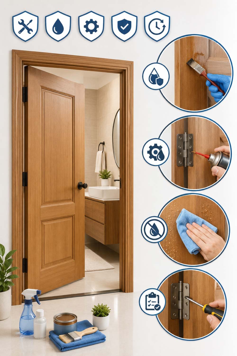 Preventing Bathroom Door