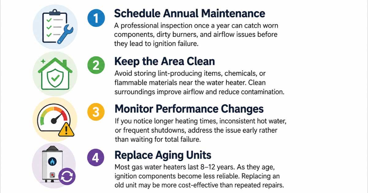 Preventing Water Heater Ignition Failure
