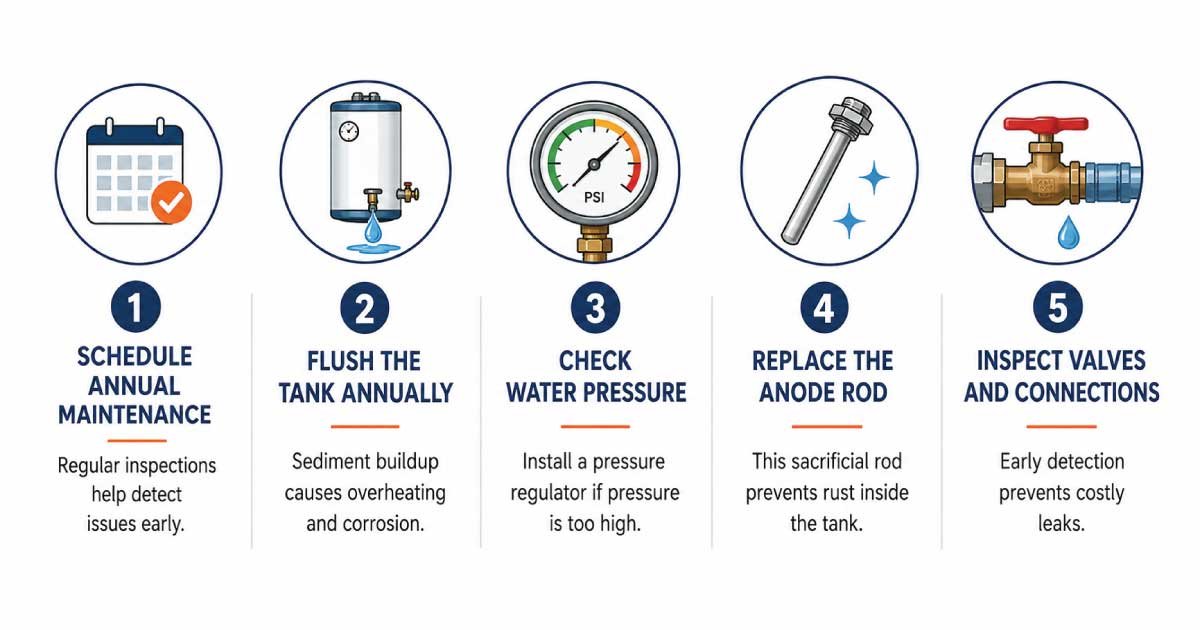 Preventing a Water Heater from Dripping Water